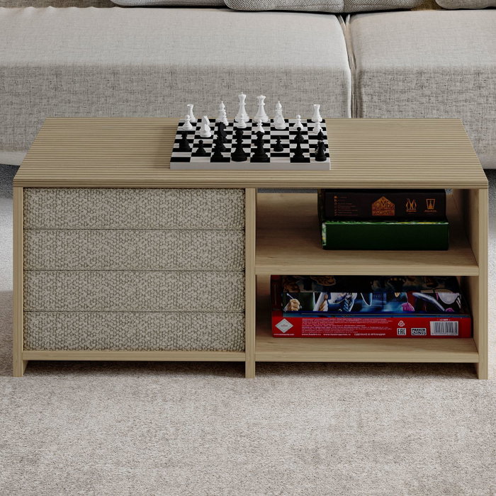Hanah Home Juego de mesas de café Gord - Warm Oak, Sapphire Oak